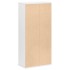 Estantería de madera de ingeniería blanca 50x25x105