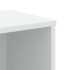 Estantería de madera de ingeniería blanca 50x25x105