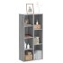 Estantería de madera de ingeniería gris Sonoma 50x25x105