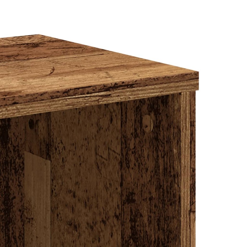 Estantería madera de ingeniería color envejecido 50x25x105