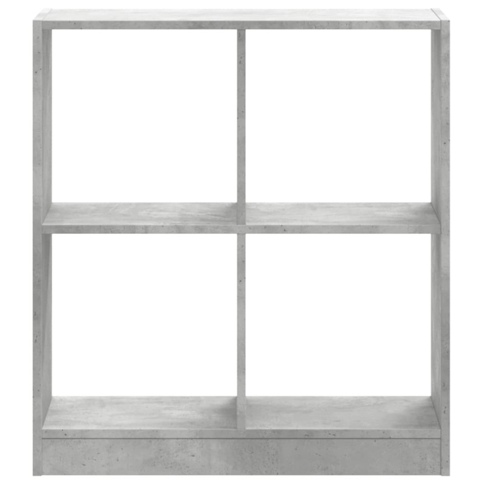 Estantería madera de ingeniería gris hormigón 68,5x32x75