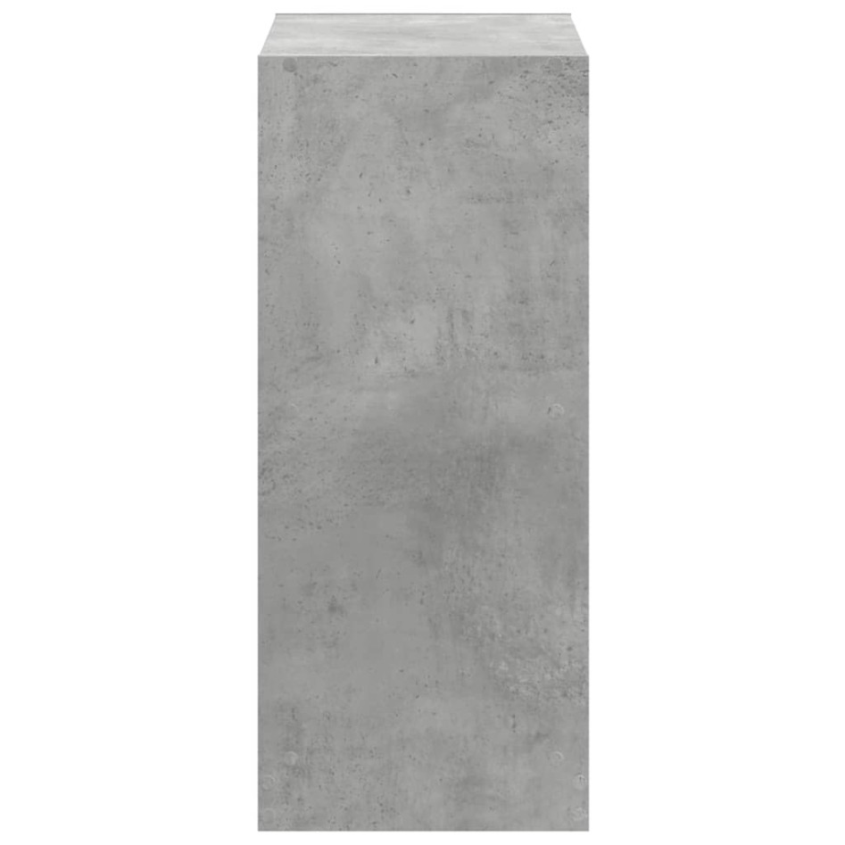 Estantería madera de ingeniería gris hormigón 68,5x32x75