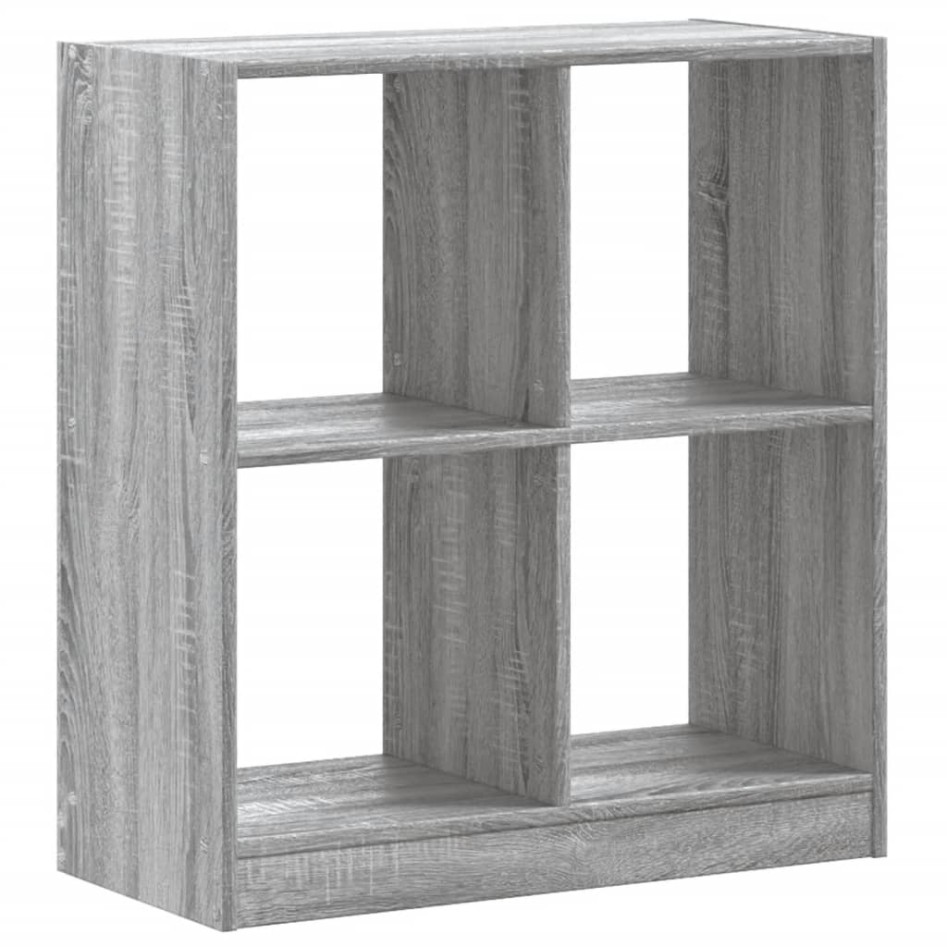 Estantería de madera de ingeniería gris Sonoma 68,5x32x75