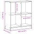 Estantería de madera de ingeniería gris Sonoma 68,5x32x75