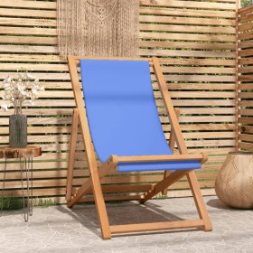 Silla de jardín de teca azul 56x105x96