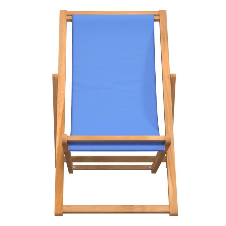 Silla de jardín de teca azul 56x105x96