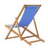 Silla de jardín de teca azul 56x105x96