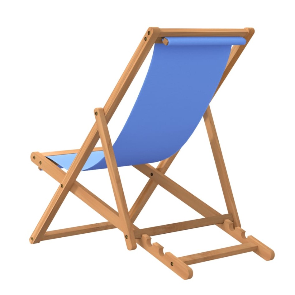 Silla de jardín de teca azul 56x105x96