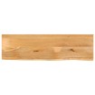 Tablero de mesa borde natural madera maciza mango 110x30x2,5 cm