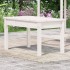 Banco de jardín madera maciza pino blanco 80x44x45