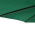 Sombrilla de jardín con poste de acero verde 225x225x212