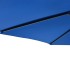 Sombrilla de jardín con poste de acero azul 225x225x212