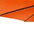 Sombrilla jardín con LEDs poste acero terracota 225x225x212