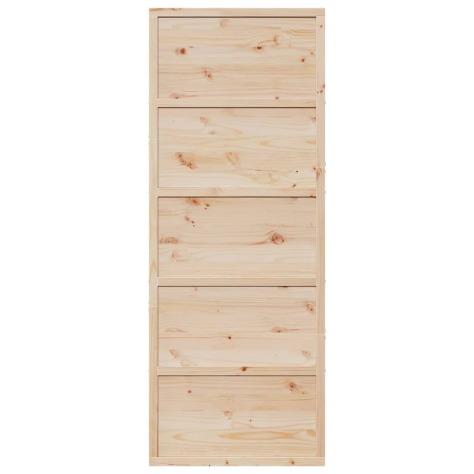 Puerta de granero madera maciza de pino 80x208