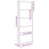 Puerta de granero madera maciza de pino 80x208