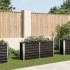 Arriate de acero galvanizado gris antracita 160x40x77
