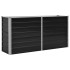 Arriate de acero galvanizado gris antracita 160x40x77