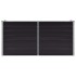 Arriate de acero galvanizado gris antracita 160x40x77