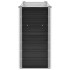 Arriate de acero galvanizado gris antracita 160x40x77