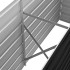 Arriate de acero galvanizado gris antracita 160x40x77