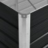 Arriate de acero galvanizado gris antracita 160x40x77