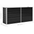 Arriate de acero galvanizado gris antracita 160x40x77