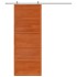 Puerta de granero madera maciza pino marrón miel 80x208