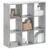 Estantería de madera de ingeniería gris hormigón 102x32x102