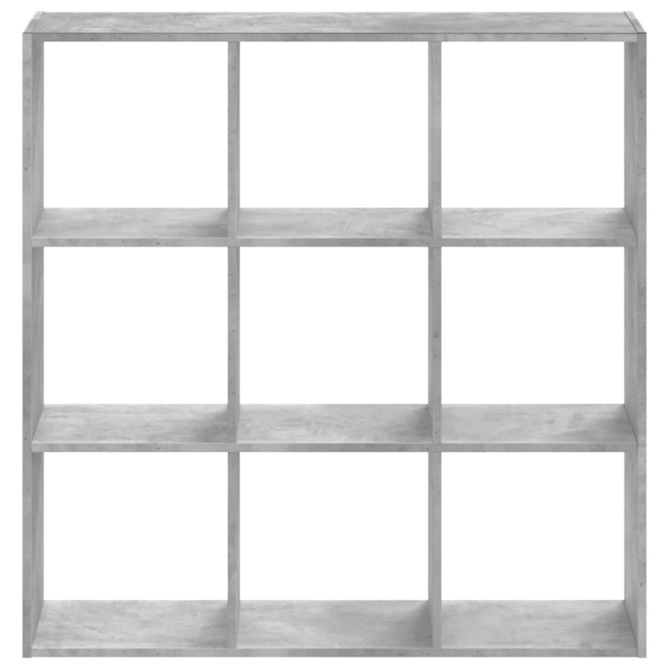 Estantería de madera de ingeniería gris hormigón 102x32x102