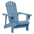 Silla Adirondack con otomana madera maciza de abeto