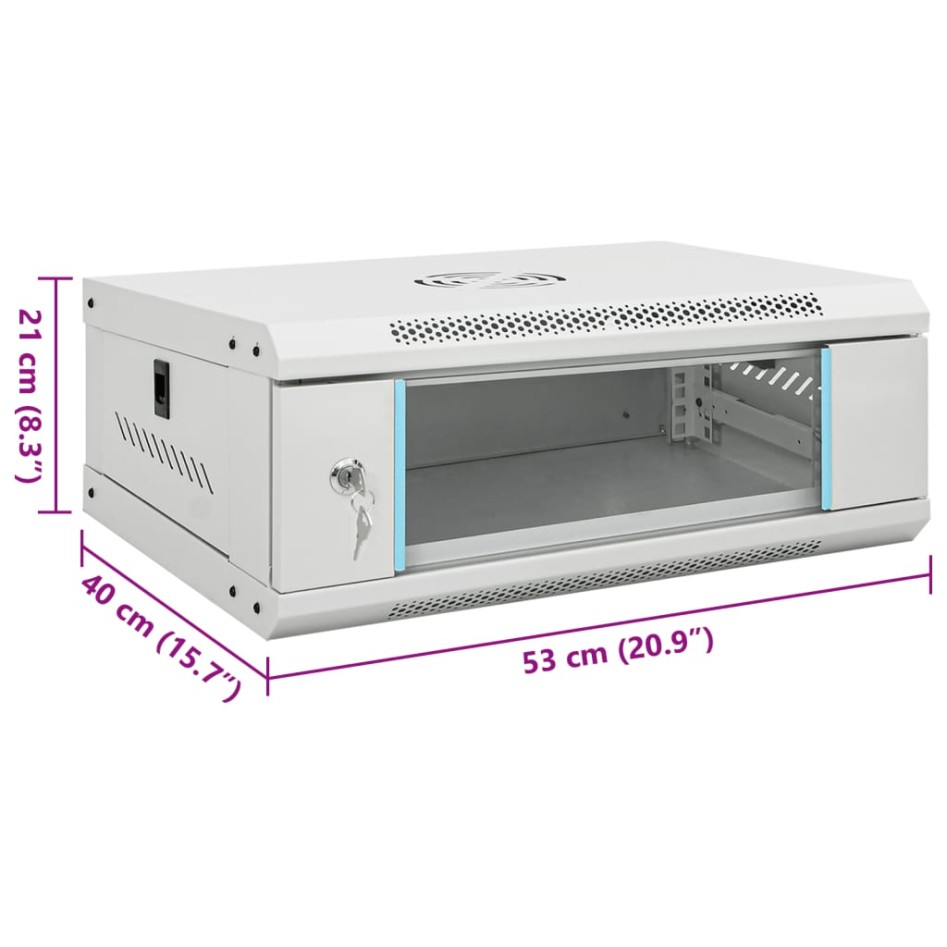 Armario rack de servidores de pared 4U 19 IP20 53x40x21