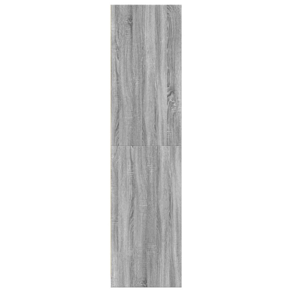 Armario de madera de ingeniería gris Sonoma 30x50x200