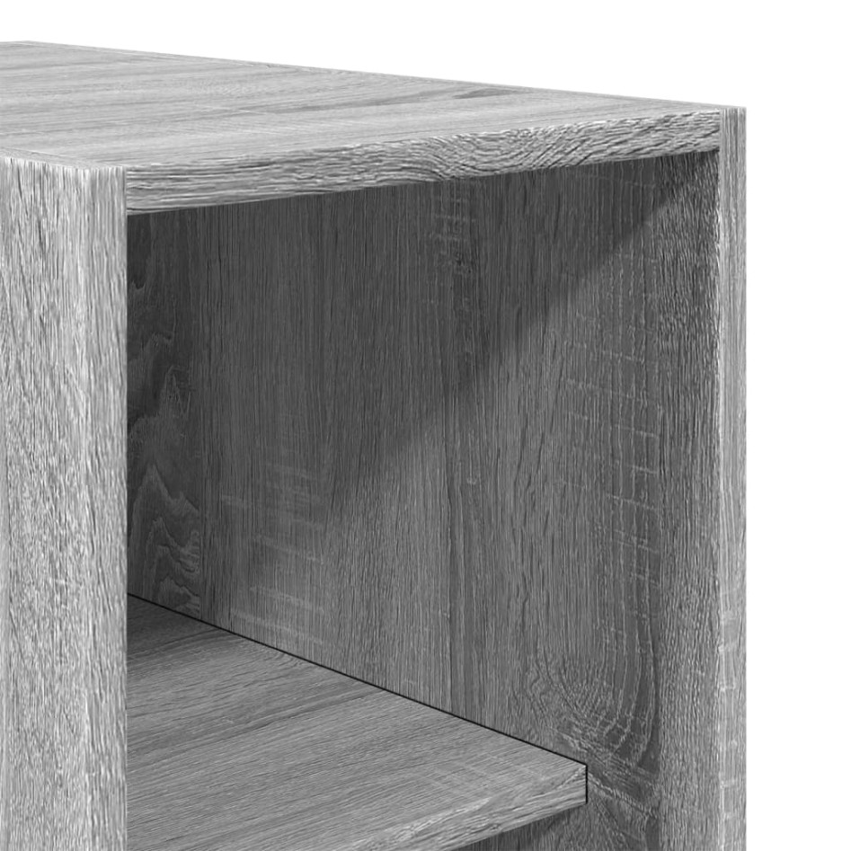 Armario de madera de ingeniería gris Sonoma 30x50x200