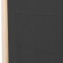Biombo divisor 5 paneles de tela gris 200x170x4