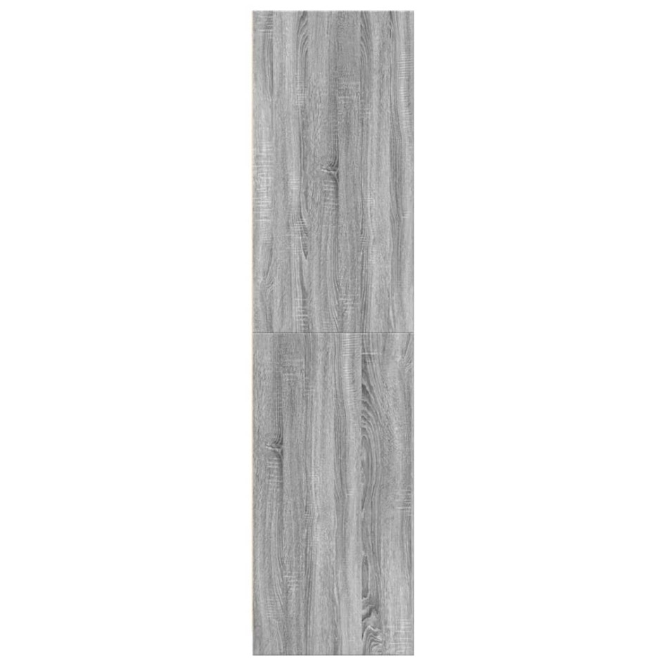 Armario de madera de ingeniería gris Sonoma 30x50x200