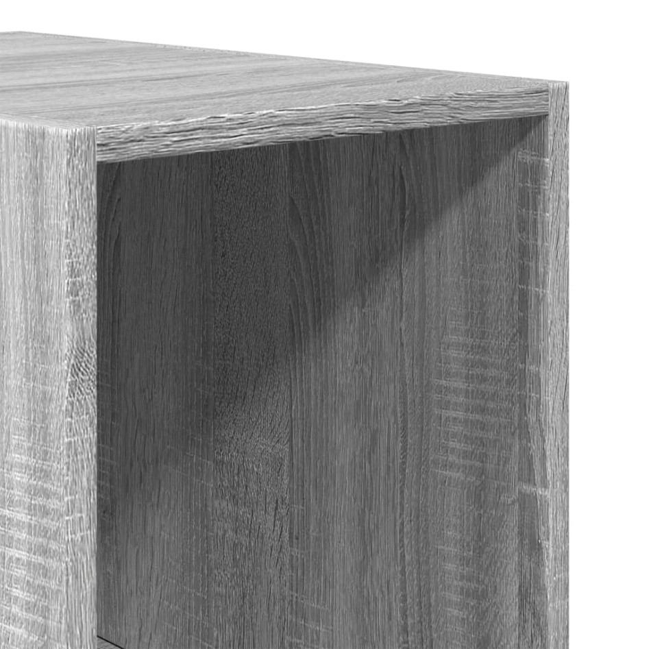 Armario de madera de ingeniería gris Sonoma 30x50x200