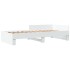 Estructura de cama madera de ingeniería blanca 100x200