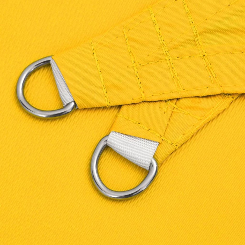 Toldo de vela cuadrado tela Oxford amarillo 4x4