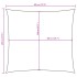 Toldo de vela cuadrado tela Oxford amarillo 4x4