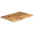 Tablero de mesa borde natural madera maciza mango 80x60x2,5