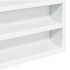 Vitrina de madera ingeniería blanca 80x8,5x58