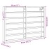 Vitrina de madera ingeniería blanca 80x8,5x58
