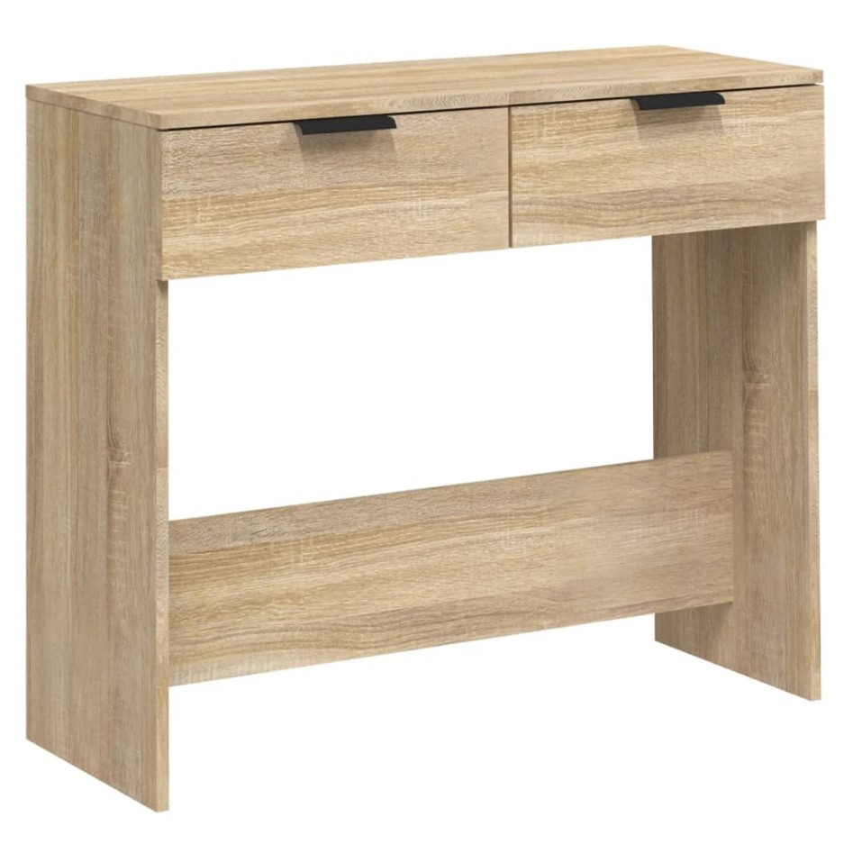 Mesa consola de madera contrachapada roble Sonoma 90x36x75