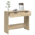 Mesa consola de madera contrachapada roble Sonoma 90x36x75