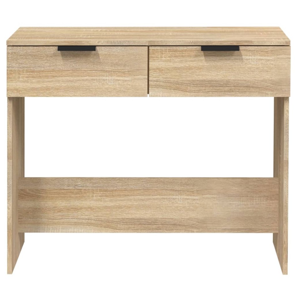 Mesa consola de madera contrachapada roble Sonoma 90x36x75