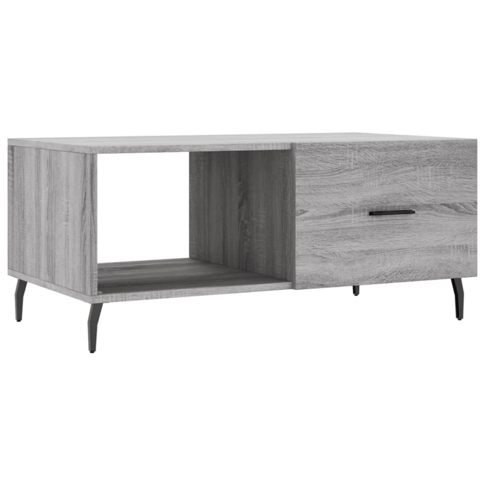 Mesa de centro madera contrachapada gris Sonoma 90x50x40