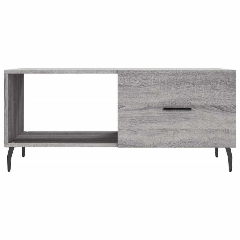 Mesa de centro madera contrachapada gris Sonoma 90x50x40