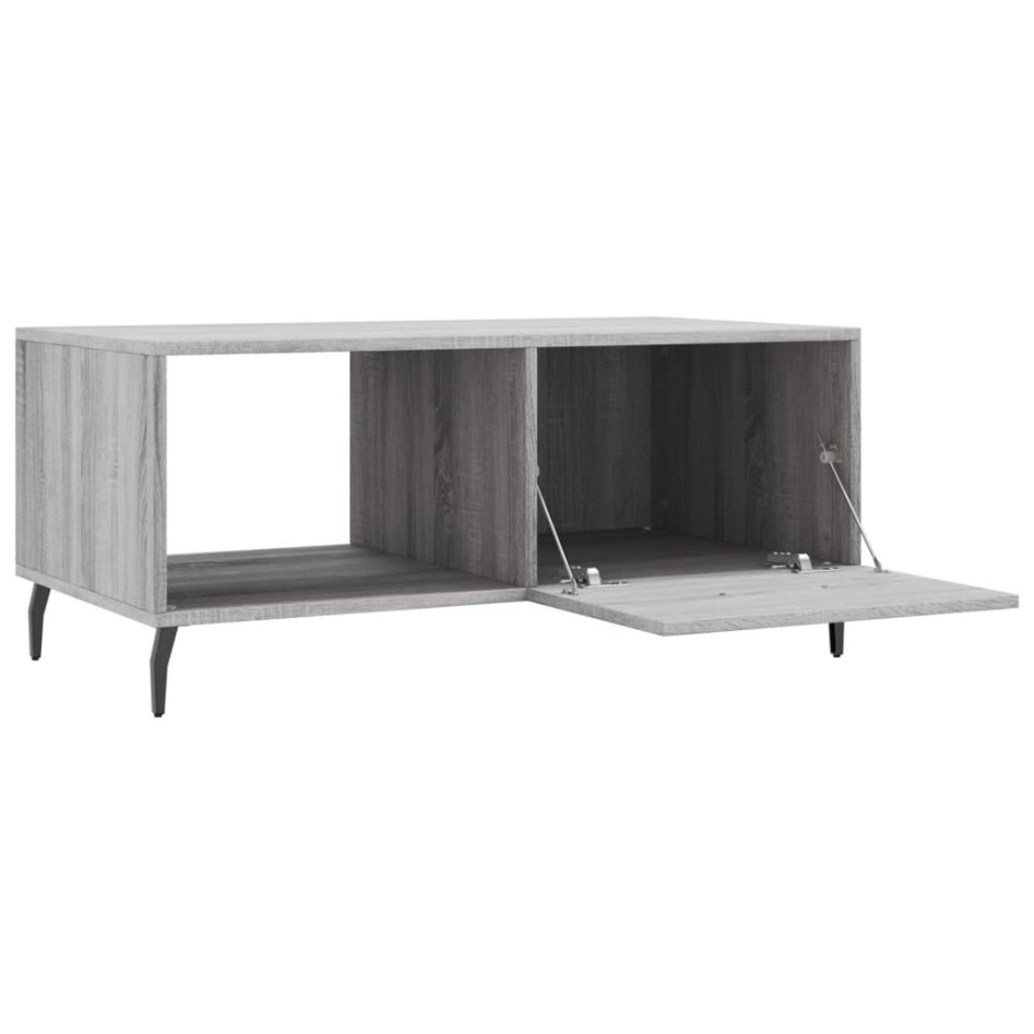 Mesa de centro madera contrachapada gris Sonoma 90x50x40