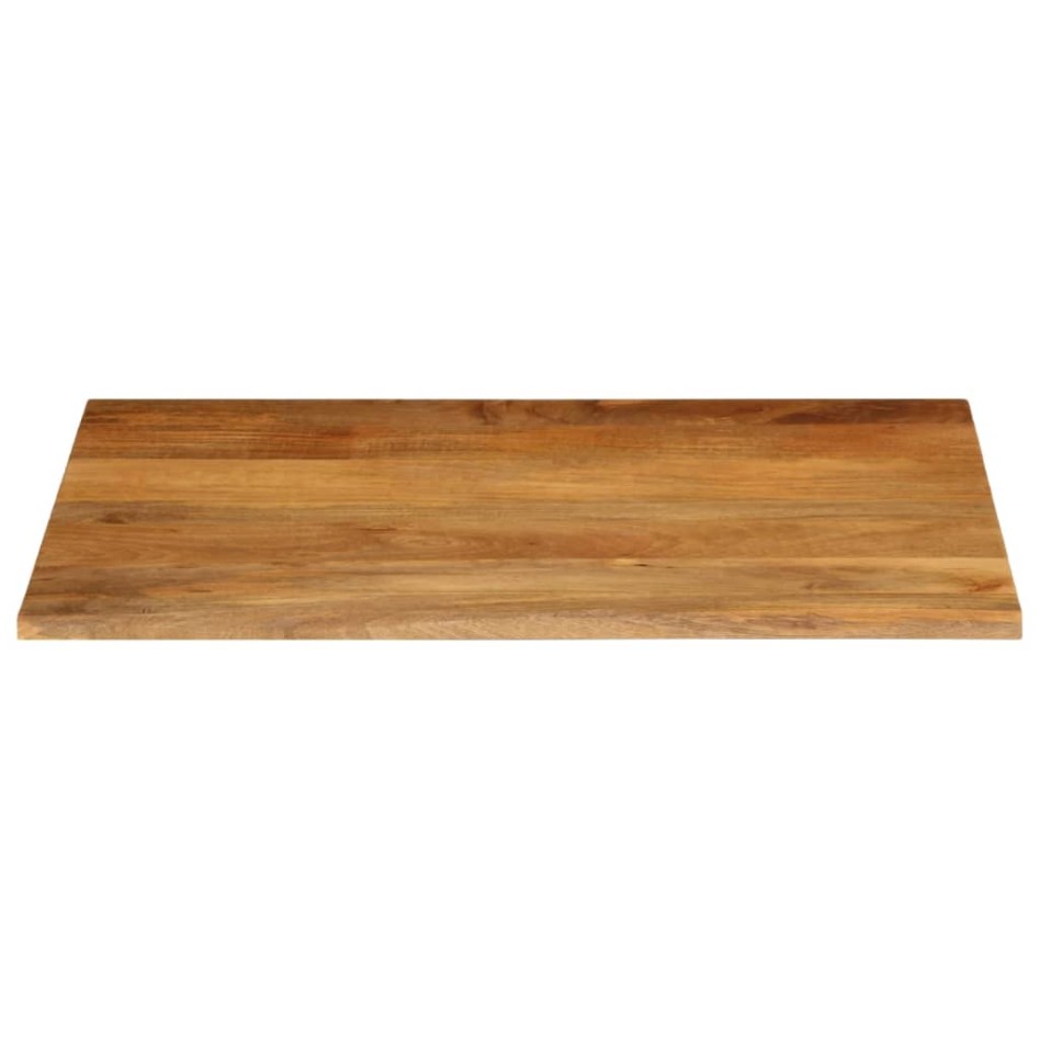 Tablero de mesa borde natural madera maciza mango 90x80x2,5