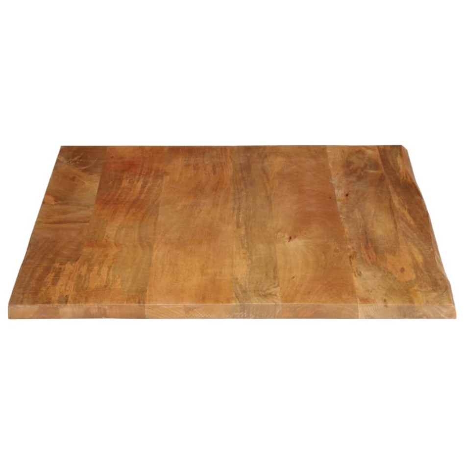 Tablero de mesa borde natural madera maciza mango 90x80x2,5